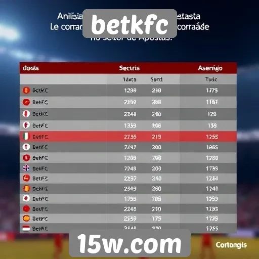 Comparação entre betkfc e concorrentes do setor