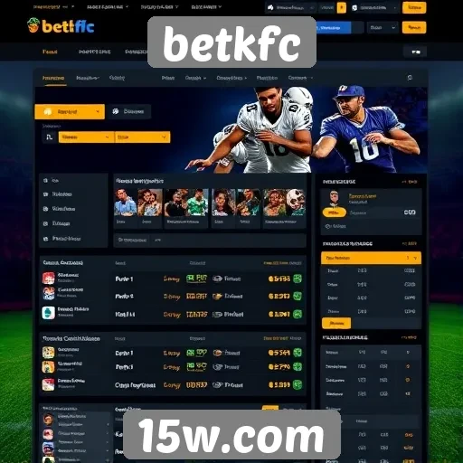 Interface do usuário e navegabilidade do site betkfc